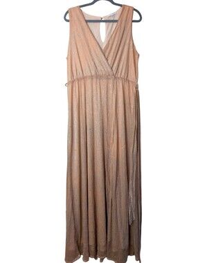 Baltic Born Grace Sparkle Gown Champagne Maxi Dress Maternity Bridesmaid XXXL